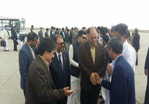 والی نیمروز وارد چابهار شد