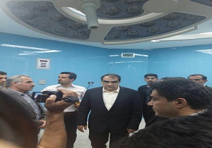 بازدید وزیر بهداشت از بیمارستان  شهرستان صحنه