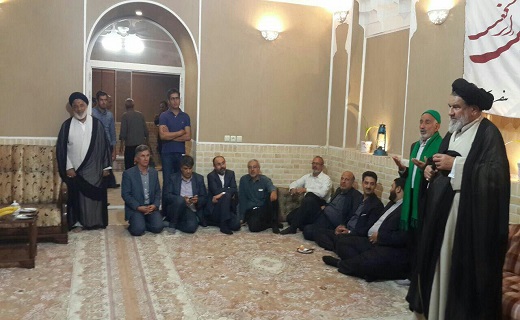 دیدار امام جمعه یزد با کاروان پیاده زیارت امام رضا(ع)+تصویر