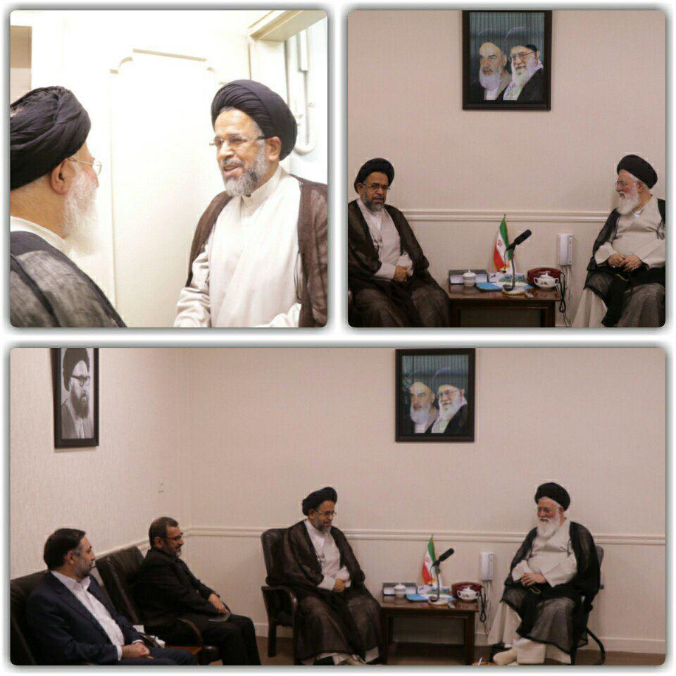 دیدار وزیر اطلاعات با آیت&zwnj;الله علم&zwnj;الهدی + عکس