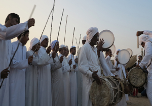 آغاز آیین سنتی جشن نوروز صیاد در روستای سلخ قشم