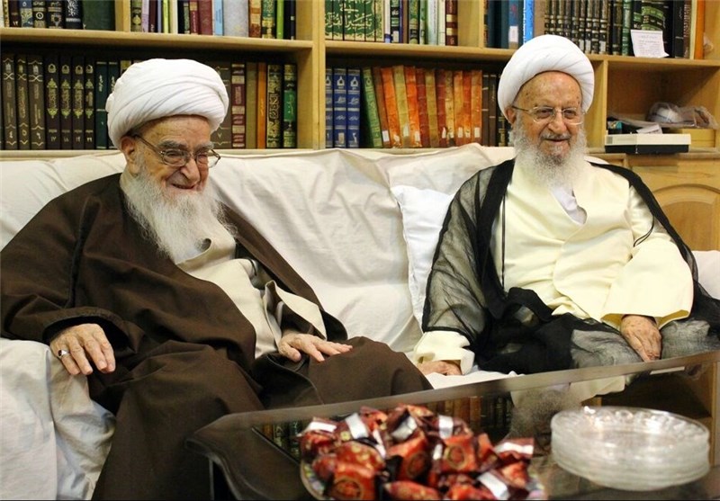 آیت&zwnj;الله مکارم&zwnj;شیرازی با آیت&zwnj;الله صافی گلپایگانی دیدار کرد&zwnj;