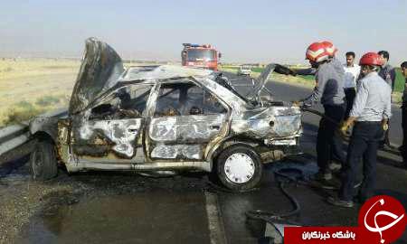 تصادف مرگبار در جاده اراک + تصاویر