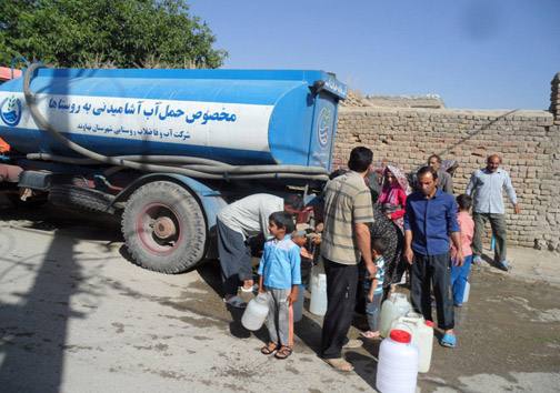 الودگی آب رودخانه های روستای فیازمان نهاوند