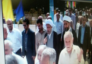 تشییع پیکر پدر 2 شهید در جهرم تشییع پیکر پدر 2 شهید در جهرم