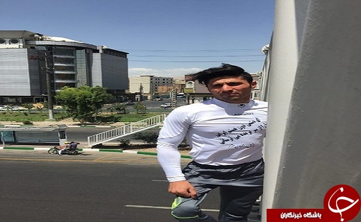 جوان معلولی که به عشق مدافعان حرم رکورد می&zwnj;زند