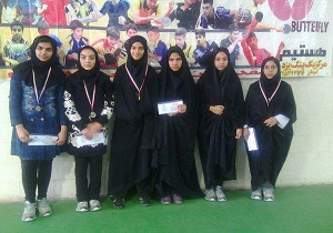 حضور تیم تنیس روی میز متوسطه بافق در مسابقات کشوری