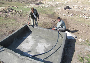 احداث آبشخورهای جدید در پناهگاه حیات وحش حیدری نیشابور