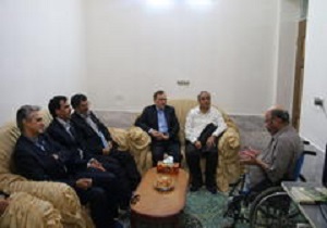 عیادت از جانباز 70 درصد دانشگاه علوم پزشکی شهید صدوقی
