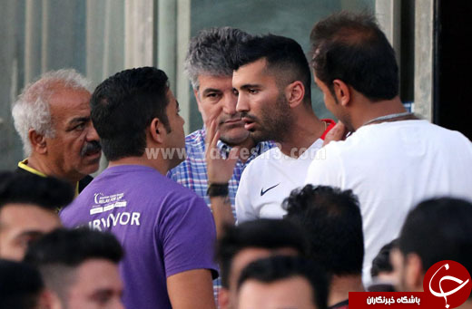 درگیری لفظی در تمرین پرسپولیس +تصاویر