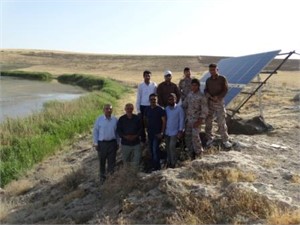 نصب انرژی خورشیدی در سایت پرنده نگری تالاب کانی برازان