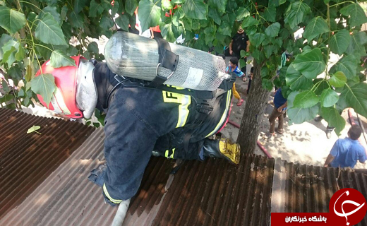 آتش سوزی 3باب منزل مسکونی در رشت