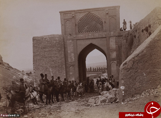 عکس/ &laquo;دروازه قرآن&raquo; پیش از تخریب در عصر رضاشاه