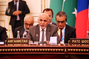 تاکید اشرف غنی بر احیای راه ابریشم بعنوان بزرگترین پروژه&zwnj;ی مشترک افغانستان با سازمان شانگهای