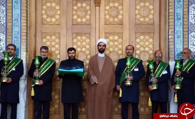 آیین شست و شوی گنبد و تعویض پرچم مسجد جمکران + تصاویر