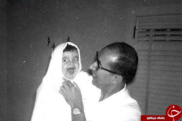 شهید چمران و فرزندش در آمریکا + تصویر