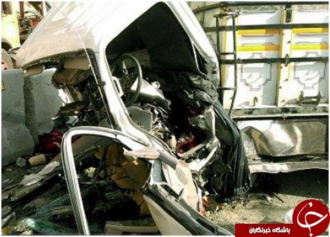 زخمی شدن 2 نفر در جاده هراز + تصاویر