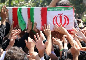 تشییع پیکر مطهر محیط بان شهید در شهرستان ممسنی