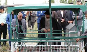 گل افشانی گلزار شهداء شهرستان بستان آباد