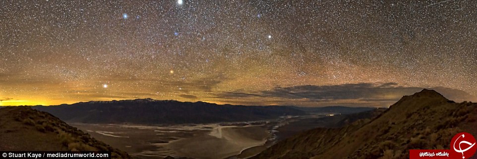 هنرنمایی هزاران ستاره بر فراز دره مرگ+ تصاویر