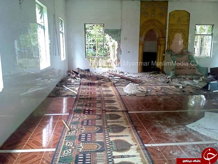بوداییان با مساجد مسلمانان میانمار چه می کنند؟+عکس