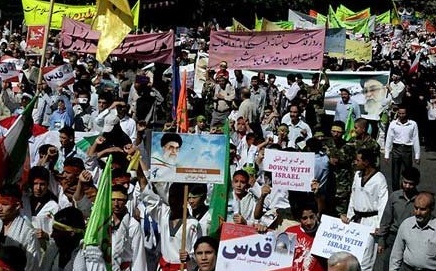 راه پیمایی روز قدس ازچهار راه طالقانی