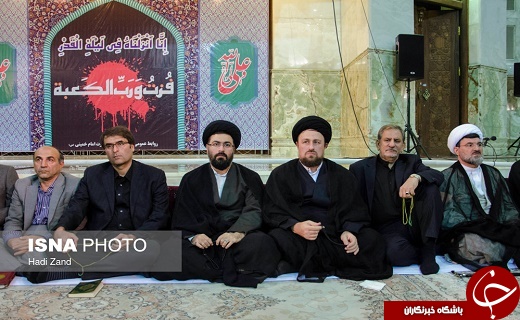 تصاویر/ اسحاق جهانگیری و سید حسن خمینی در مراسم احیا