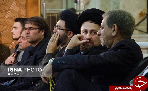 تصاویر/ اسحاق جهانگیری و سید حسن خمینی در مراسم احیا