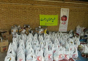 توزیع بیش از 2هزار سبد غذایی درطرح همای رحمت