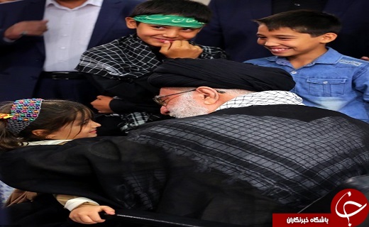 گفتگوی جالب دختر ۴ ساله شهید مدافع حرم با رهبر انقلاب + عکس