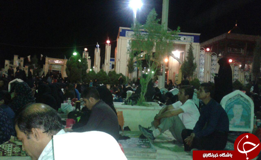 شب قدر در مهدیه صاحب الزمان و گلزار شهدای کرمان+ تصاویر