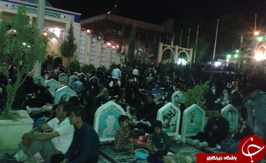شب قدر در مهدیه صاحب الزمان و گلزار شهدای کرمان+ تصاویر