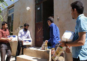 کمک هنرمندان جوان مهابادی به جذامیان روستای بصری