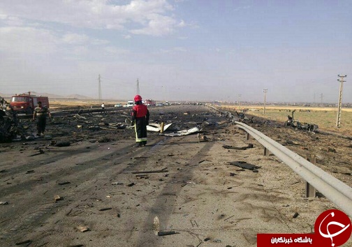 بازسازی قسمت های تخریب شده حاصل از انفجار تریلی حامل مهمات