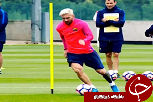 آموزش دریبل زنی توسط مسی + فیلم