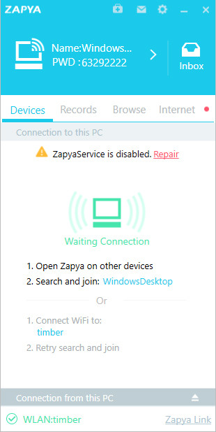 دانلود نسخه ویندوز zapya محبوب ترین نرم افزار انتقال فایل