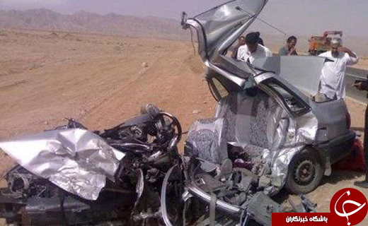واژگونی مرگبار پژو ۴۰۵ جاده ایرانشهر- خاش+عکس
