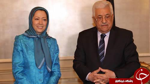 دیدار سرکرده گروهک منافقین با محمود عباس در پاریس/ مقاله ضد ایرانی رجوی در روزنامه سعودی الریاض