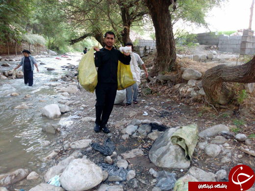 رودخانه رباط شهرستان باغ ملک پاکسازی شد + تصاویر