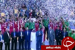 جشن قهرمانی تیم ملی بسکتبال جوانان ایران در آسیا+فیلم