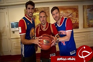 چالش جالب بازیکنان بایرن با ستارگان NBA+فیلم