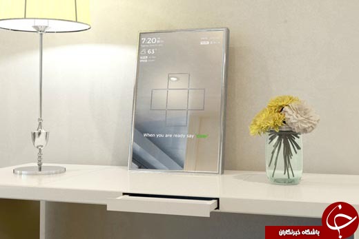 نخستین آینه هوشمند جهان رونمایی شد +تصاویر