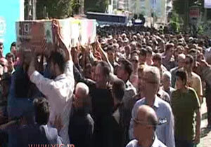 تشييع پيکر مطهر شهيد يحيی سيدی + فیلم