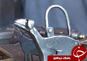 هنر قفل سازی با اشکال حیوانی + فیلم
