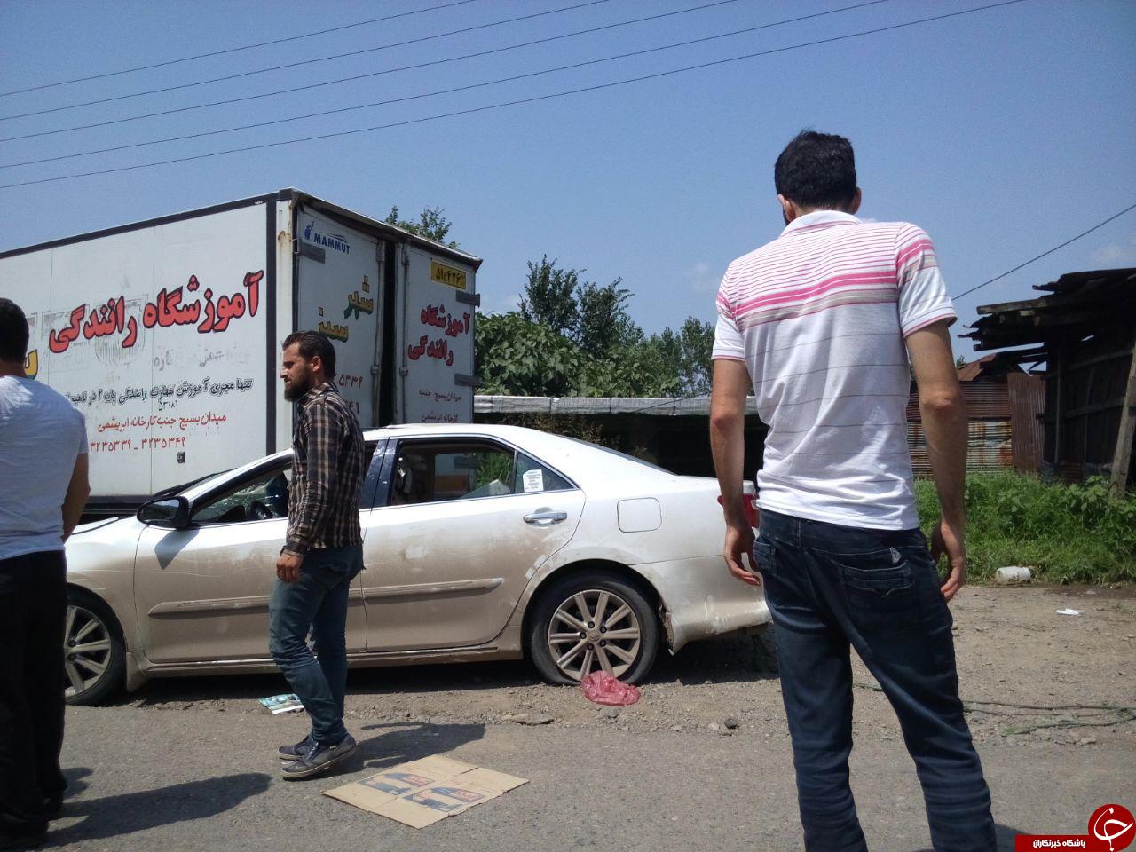 تصادف زنجیره&zwnj;ای باعث ایجاد ترافیک در جاده لنگرد به لاهیجان شد + فیلم