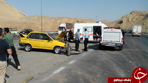 بی احتیاطی رانندگان باعث تصادف زنجیره ای شد