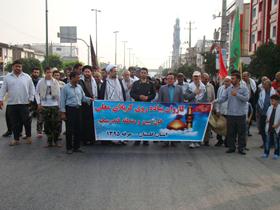 حرکت کاروان پیاده روی کربلای معلی از شهر خان ببین گلستان