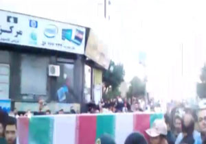 مراسم استقبال از دو شهید گمنام در رباط کریم + فیلم
