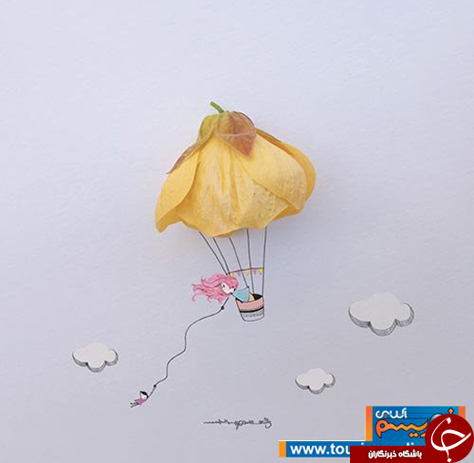 عکس/ تصویرسازی سه بعدی با گل عکس/ تصویرسازی سه بعدی با گل