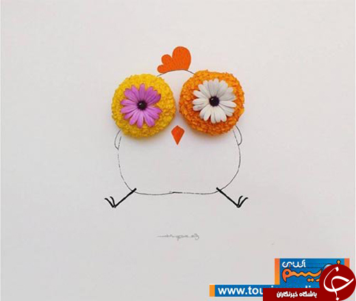 عکس/ تصویرسازی سه بعدی با گل عکس/ تصویرسازی سه بعدی با گل